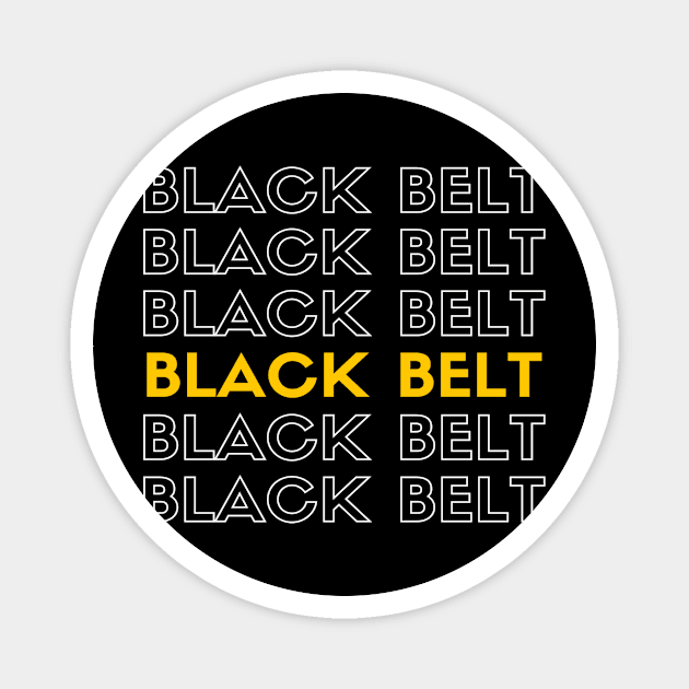 Black Belt Magnet by divawaddle